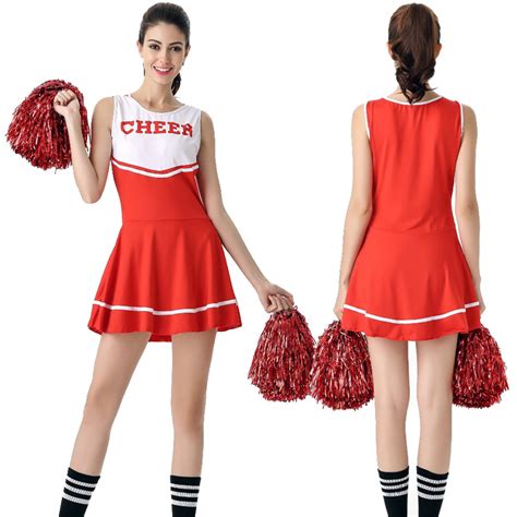 sexy high school cheerleader costume cheer girls cheerleading uniform