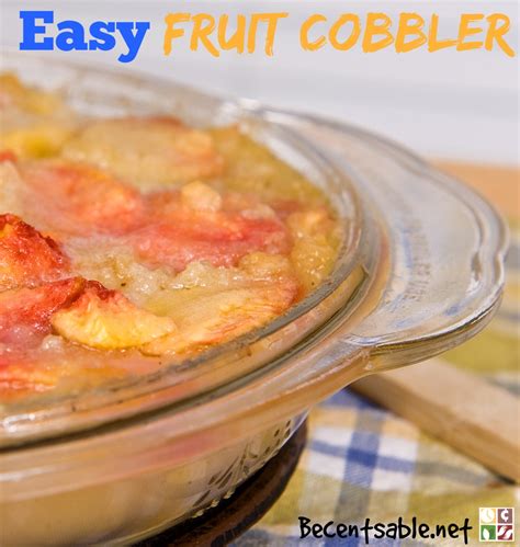 easy fruit cobbler recipe