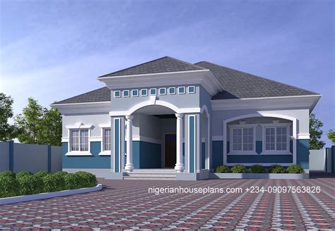 4 Bedroom Bungalow Ref 4029 Nigerian House Plans