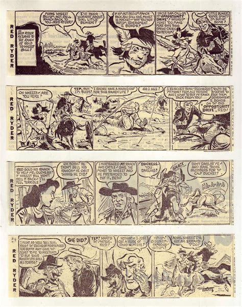 Red Ryder By Fred Harman Western Adv 24 Daily Comic