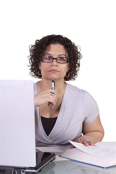 hispanic businesswoman   desk working stock image image  business businesswoman