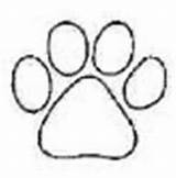 Coloring Dog Paw Prints Pages Clipart Clipartbest sketch template