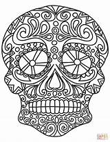Coloring Pop Sugar Skull Pages Printable Roy Adults Lichtenstein Adult Color Skulls Colorings Drawing Getcolorings Dot sketch template