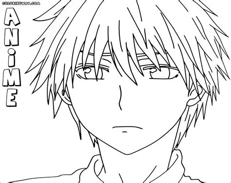 anime boys coloring pages coloringbay