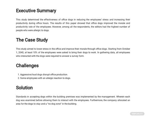case study report template word  apple mac pages google docs