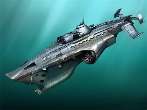 submarine daniil kuksov  artstation  submarines military futuristic cars