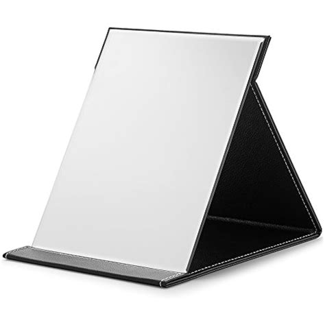 large folding mirror pu portable adjustable rectangular ultrathin  travel ebay