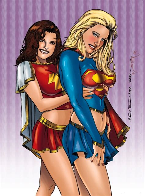 supergirl and mary marvel by alex miranda colored by tom smitth in brent w s supergirl and