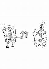 Coloring Spongebob Pages Christmas Patrick Friendship Printable Color Bob Tree Make Book sketch template