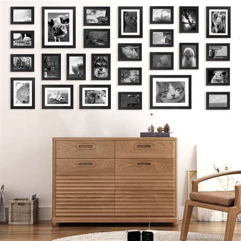 voilamart picture frames set   multi pack photo frame set wall