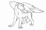 Coloring Anime Pages Wolves Wolf Wings Popular Library Coloringhome sketch template