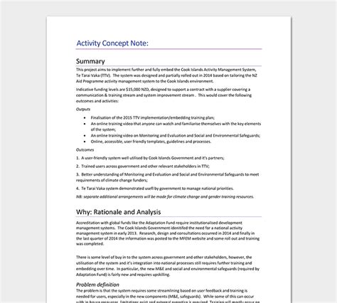 descriptive essay concept note template  research proposal