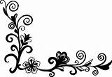 Corner Flower Vector Clipart Flowers Transparent Drawing Floral Svg Background Clip Ornaments Onlygfx Format Cliparts Collection  Px 2280 Resolution sketch template