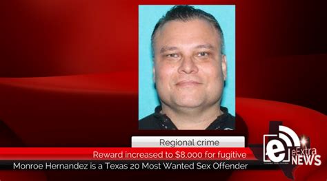 reward increased to 8 000 for most wanted sex offender