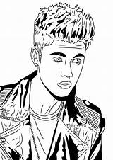 Justin Bieber Coloring Pages Mistletoe Clipart Under Print Netart Beiber Biber Printable Sheets Drawing Color Drawings Clipground sketch template