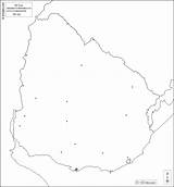 Uruguay Mapa República Fronteras sketch template