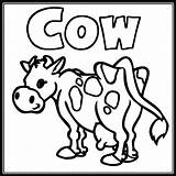 Coloring Pages Cow Kids Printable Farm Animal Printables Cows Word Cartoon Print Head Search Drawing Simple Clipart Cliparts Color Colouring sketch template