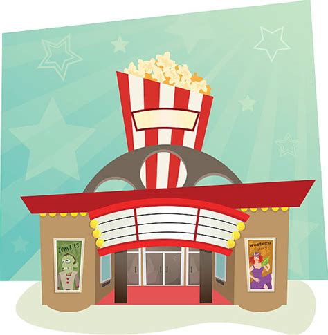 theater exterior clip art vector images illustrations istock