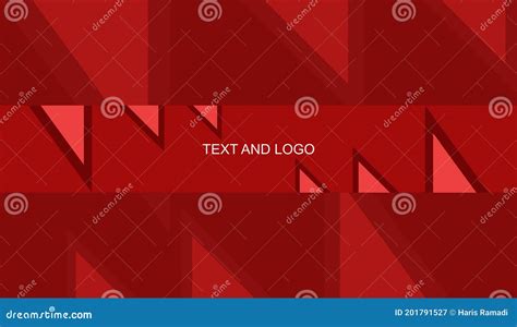 youtube channel banner red abstract template stock vector illustration  graphic decoration