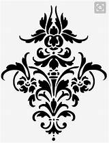 Damask sketch template