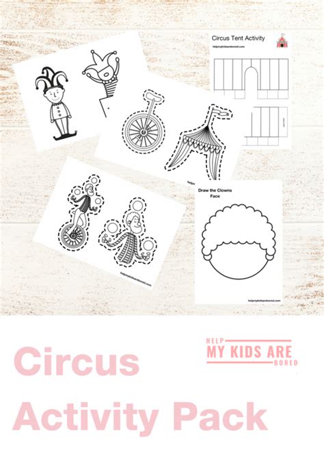 circus activity pack circus activities activity pack circus crafts