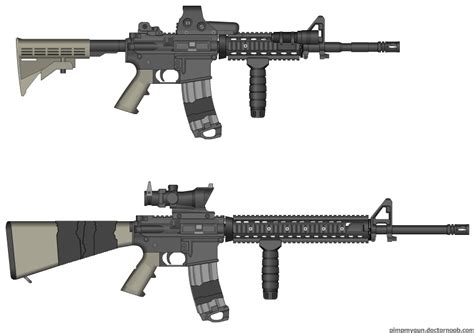 M4a1 An M16a3 By Wilczur335 On Deviantart