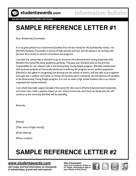kostenloses character reference letter  student