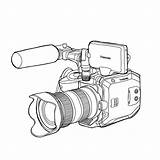 Camera Drawing Simple Getdrawings sketch template