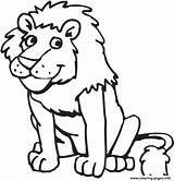 Coloring Zoo Preschool Lion Pages Printable sketch template