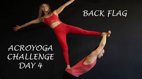 acro yoga  flag acroyoga challenge day  youtube