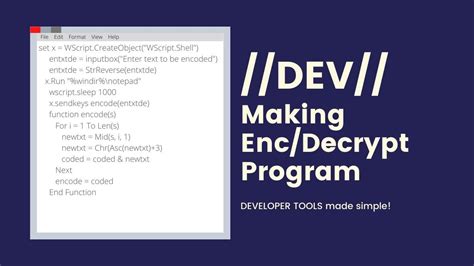 Developement Encrypt Decrypt Program Youtube