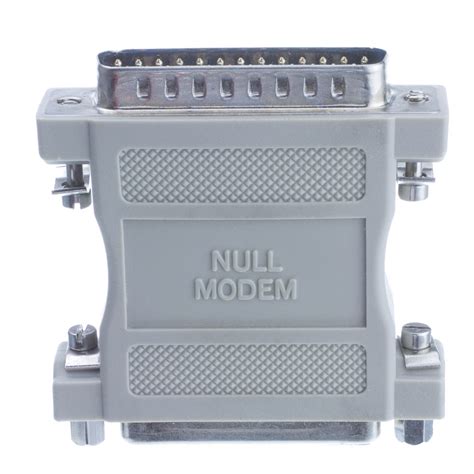 null modem adapter db male  db female