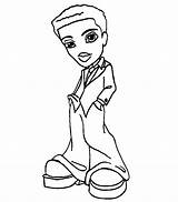 Coloring Pages Bratz Boys Boy Drawings Popular Boyz Coloringhome Library Clipart Comments sketch template