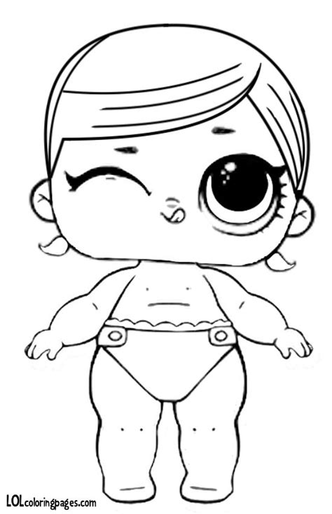 lol doll coloring page  baby glitter lol dolls unicorn coloring