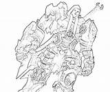 Darksiders War Coloring Pages Legends Monster Dark Fujiwara Yumiko Nubis Armor Template sketch template