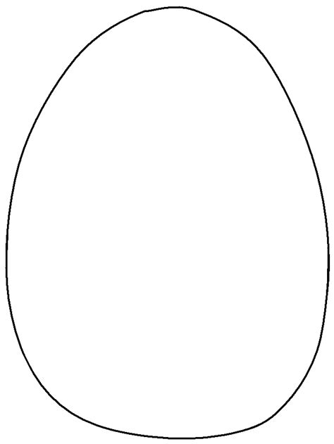 templates egg shape printable