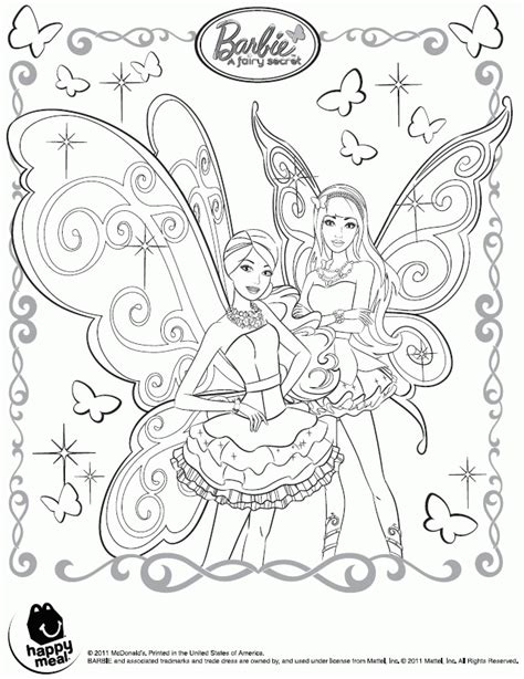 barbie fairy coloring pages coloring home
