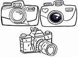 Camera Coloring Photography Pages sketch template