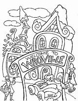 Whoville Coloring Pages Print Getdrawings Seussical Jr sketch template