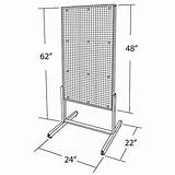 Pegboard Display Board Floor Peg Wheels Stand Diy Sided Includes Stands Rolling Boards Rack Price Choose Craft sketch template