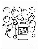 Bubbles Coloring Pages Blowing Bubble Printable Color Clip Getdrawings Print Getcolorings sketch template