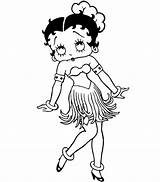 Hula Boop Betty Girl Coloring Pages5 sketch template