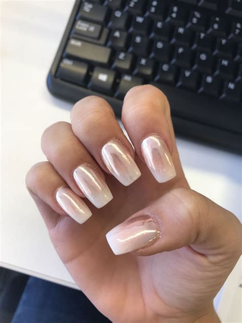 rose gold chrome ombre nails prom nails silver ombre nails glitter prom nails