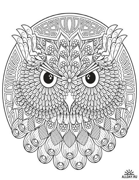pin  ariel  coloring owls mandala coloring pages owl coloring