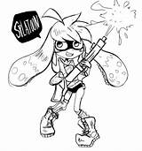 Splatoon Imprimer Squid Callie Visitar Malvorlagen Colorir sketch template