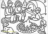 Camping Coloring Pages Camp Summer Drawing Tent Color Family Sheets Kids Colouring Printable Drawings Theme Putting Print Scout Getcolorings Outdoor sketch template