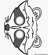 Mascaras Raccoon Colorear Antifaz Carnaval Moldes Máscaras Bichos Racoon Masque Enfants Ohmyfiesta Eng Cidade Coloridas Occuper Hadas Guppies Nocturnal Raton sketch template