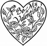 Coloring Pages Valentine Valentines Kids Flowers Printable Color Print Sheets Disney Nude Flower Halloween Click Heart Cliparts Hearts Tinkerbell Neverland sketch template
