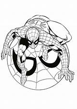 Spiderman Coloring Spider Pages Man Spidermancoloring sketch template