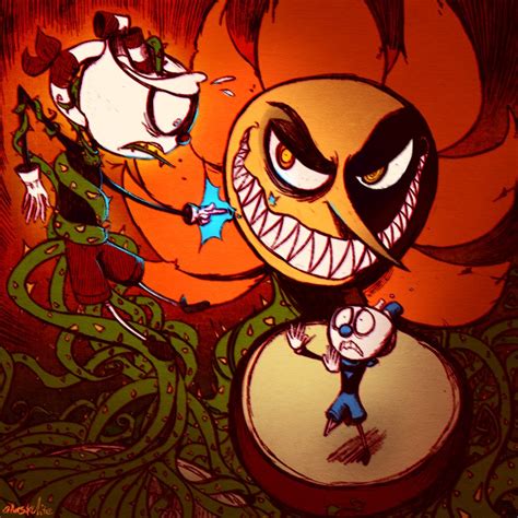Cuphead Floral Fury By Atlas White On Deviantart